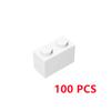 100 шт. 3004 Строительные кубики DIY 1x2 Оптовые модульные GBC Высокотехнологичный набор MOC для творческой игры Игрушка-конструктор