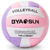 BYAOSUN Size for Indoor and Outdoor Size 5 Volleyball for High School and Elementary School Soft and Beach and Volleyball Volleyball, 5, PU, Practice,