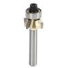 Round Over Router Bit 14 Shank R2.5 4 Flute Tungsten Steel Alloy Edge Forming Router Bit for