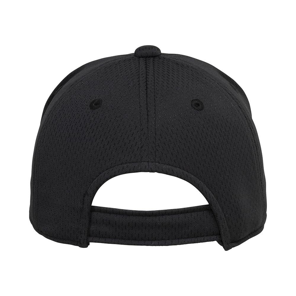 Mizuno Black Baseball/Softball Cap, All-Mesh, Hexagonal, 12JWBB03,