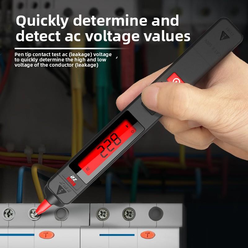 Smart Digital Non-Contact AC Voltage Tester Pen with Live/Neutral Wire Identification & Break Point Finder for Electricians