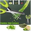 Multifunctional Multi Layers Stainless Steel Knives Kitchen Scissors 5 Blade Herb Scissors Scallion Cutter Kitchen Accessories