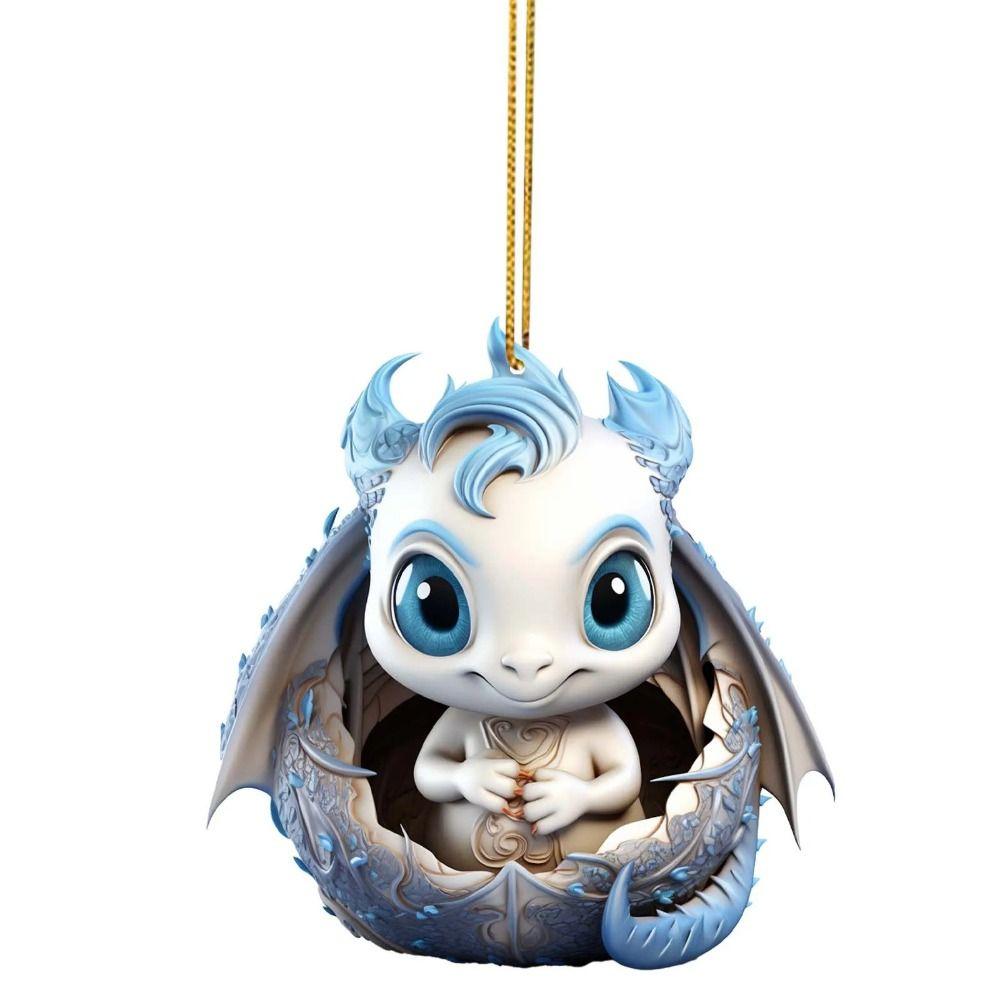 Акриловый кулон в виде дракона, сделай сам, поделки, украшения для рождественской елки, креативные рождественские подвесные украшения