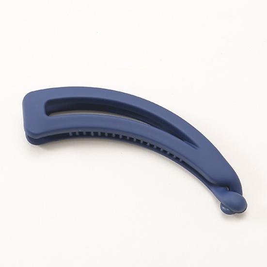 Women Horsetail Hair Claw Banana Shape Plastic Back Head Hair Clip Simple Elegant Hairpin Head Accessories