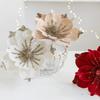 Christmas Flowers Decor Elegant Glittered Artificial Flowers for Festive Arrangements