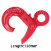 Eye-Type Self-Locking Lifting Hook Alloy Steel Clevis Hook Safety Lock Slip Hook  Port