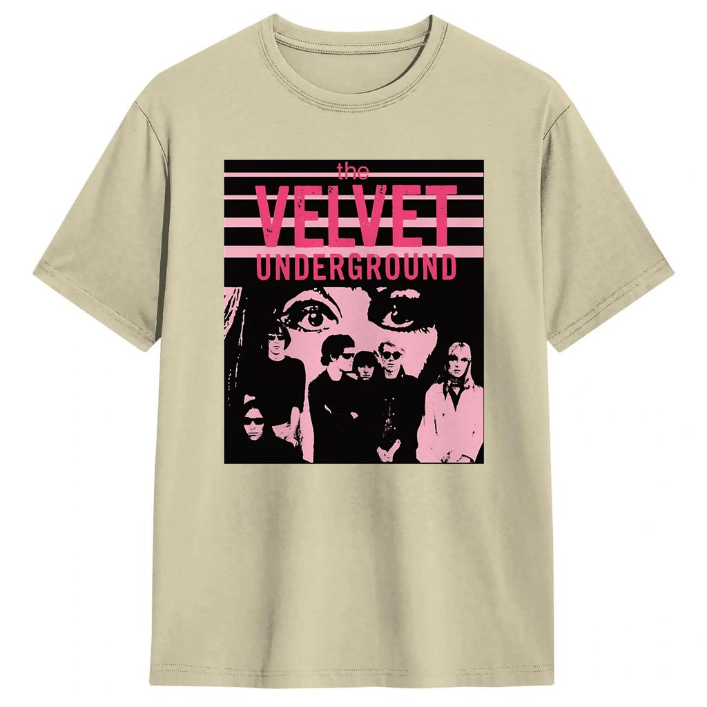 Unisex Band Velvet Underground Art T Shirt Cotton Clothing Humorous Short Sleeve Round Neck Tees Summer TShirts