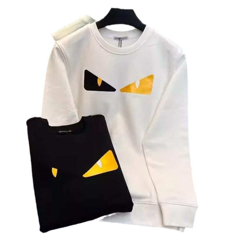 Мужская модная толстовка с принтом «Маленький монстр», приталенная, с круглым вырезом, для весны/осени