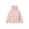 Fila Флисовая куртка-пуховик с капюшоном на молнии с буквенным принтом, унисекс, верхняя одежда, глиняно-розовый F11U349901F-PK