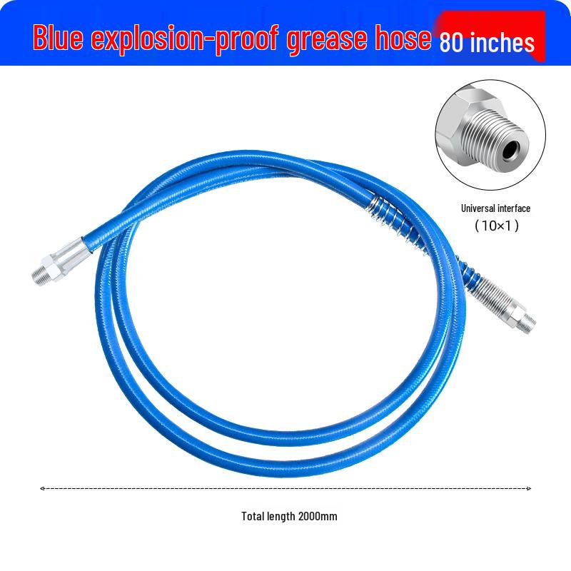Excavator Oil Leak-Proof Grease Gun Tip: Flat & Sharp Mouth, Thickened Universal Tube, Pneumatic Soft/Hard Tube Accessories.
