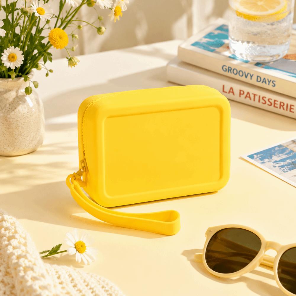 Silicone Cosmetic Makeup Bag Waterproof Storage Bag Wallet Toiletries Handbag Holiday Gift