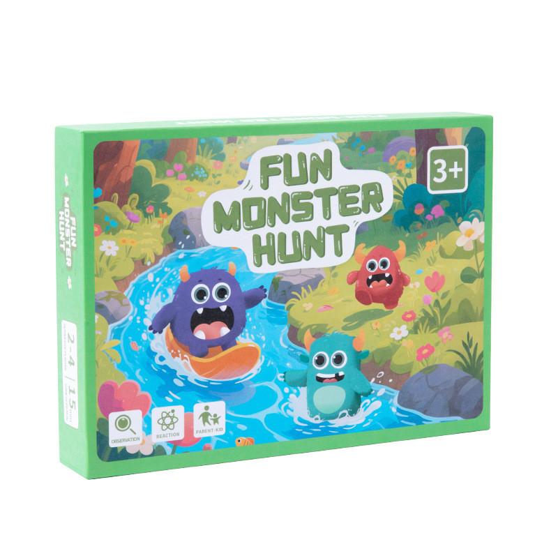 Wood Fun Monster Hunt Desktop Interactive Game Children Puzzle Toy For Kids Early Education