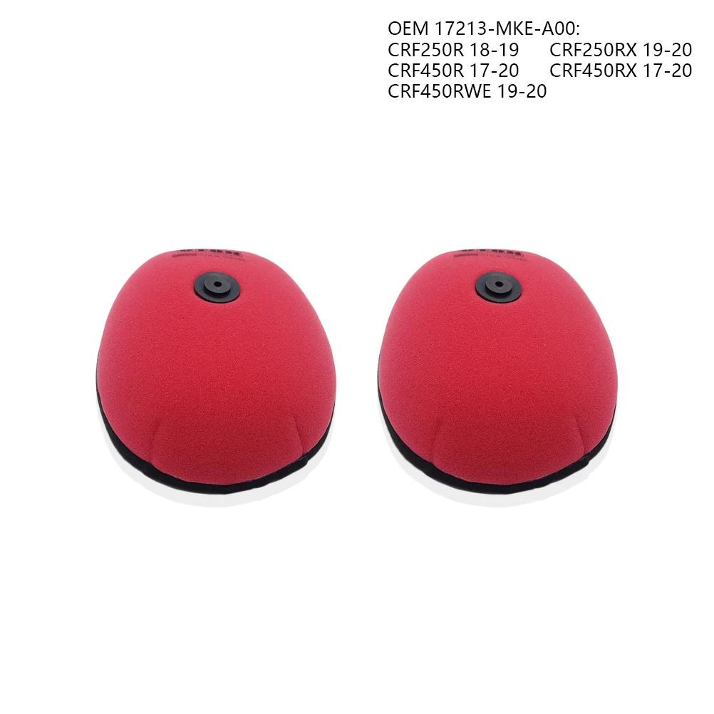 OTOM Motorcycle Air Filter Intake Cleaner Dual Foam Layer Sponge For HONDA CRF250R CRF450R 2004-2024 Air Filter Element