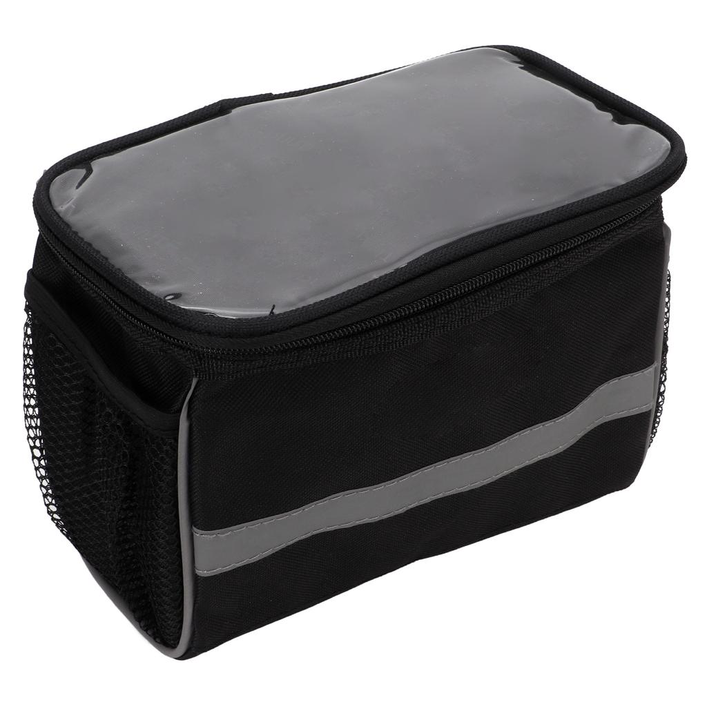 Черная сумка на руль велосипеда, сумка на переднюю трубу, велосипедная корзина, велосумка для горного велосипеда для активного отдыха