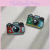 Unique Cartoon Camera Design Metal Enamel Pin Brooch For Stylish Clothing And Bags