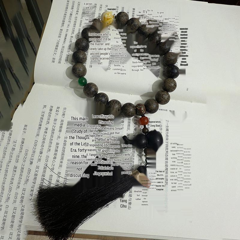 Nha Trang White Ky Nam Ebony Bead Car Hanging & Handheld Bracelet