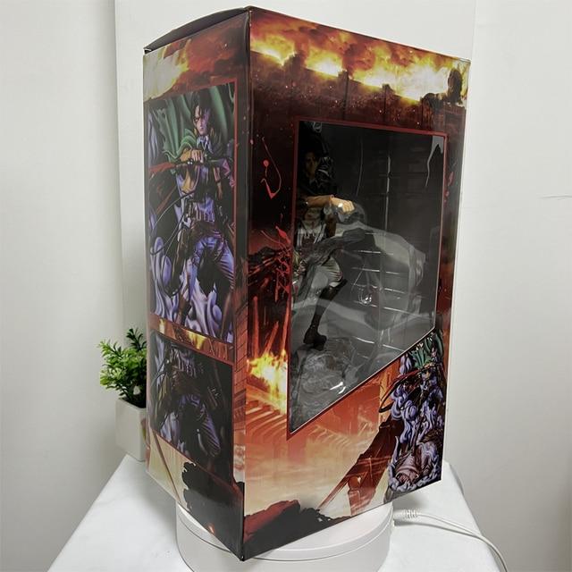 35cm Attack On Titan Anime Figure Levi Ackmen Action Figure Shingeki No Kyojin Ackmen Figurine Eren Mikasa Ackerman Figure Doll
