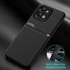 Для Vivo Y28 4G чехол роскошный автомобильный магнитный держатель чехол для телефона для Vivo Y 28 Y28 4G кожаный силиконовый бампер противоударный задний чехол
