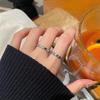 Нишевый Дизайн Простой Высококлассный Накладной Открытый Кольцо Женское Холодный Ветер Римские Цифры Кольцо Крест