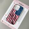 Чехол для телефона с флагом США для iPhone 11 12 13 Pro Чехол 14 15 Plus 16 17 Pro Max 17Air Чехол Силиконовый Мягкий Прозрачный Ударопрочный Чехол