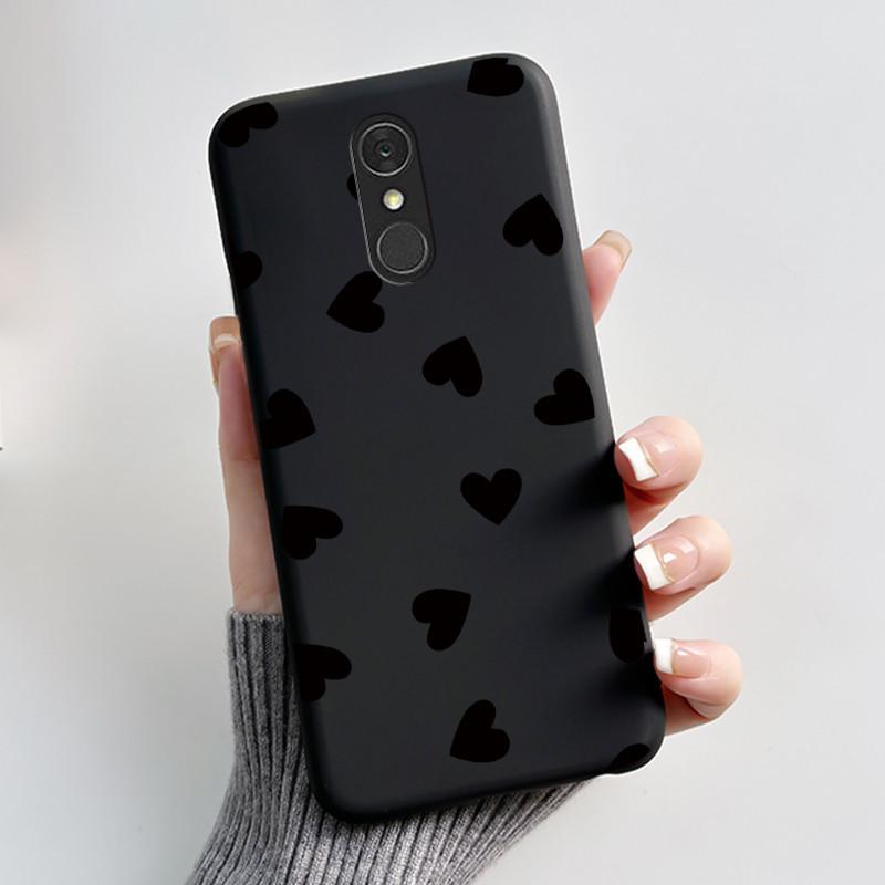 For LG Q7 Plus Q7+ Q7a Phone Case Luxury Cute Love Rabbit Funny Soft Silicone Black TPU Protective Cover For LG q7 LM-Q610 Case