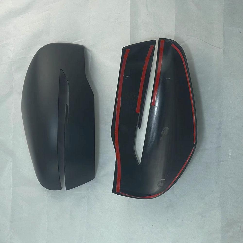 Комплект матовых черных накладок на зеркала заднего вида, 1 пара, подходит для Nissan Navara NP300 2014-2020