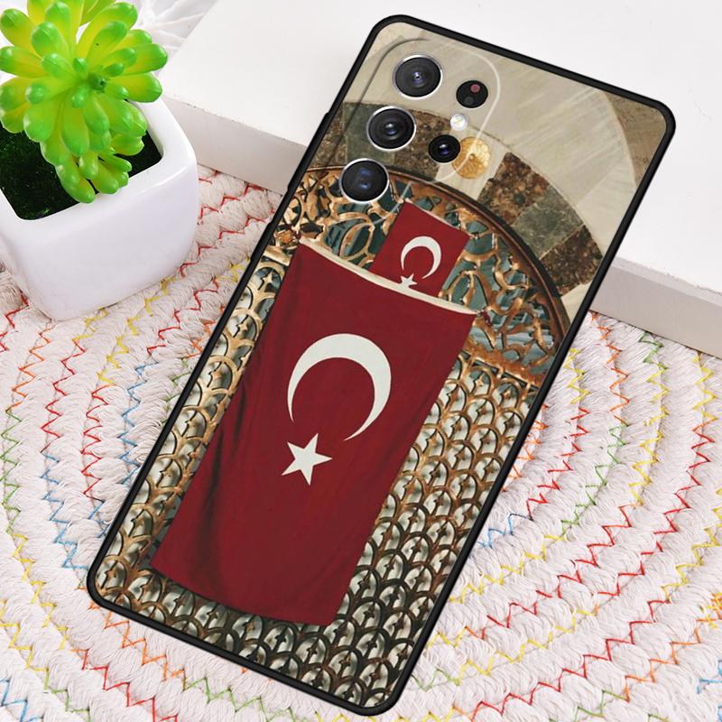 Чехол для телефона TPU с флагом Турции Ататюрка для Samsung Galaxy note 10 pro S26 S25 S24 S23 S22 Ultra Plus S21 FE S20