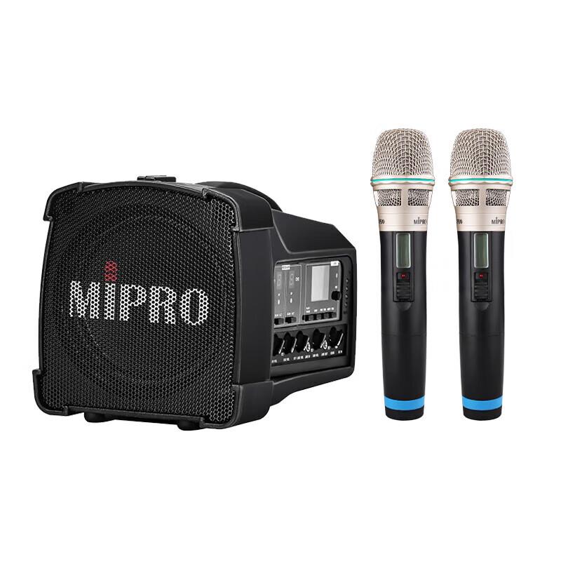 MIPRO MA-100DBII Portable PA System with Dual Handheld Mics CN plug (adapter included) (CN version)