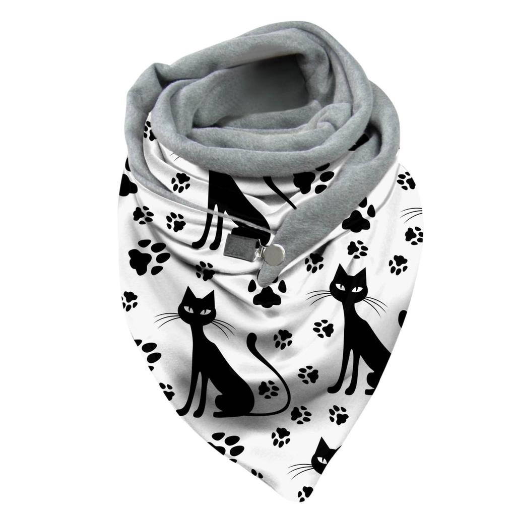 Women Printing Scarf Fashion Retro Female Multi-Purpose Shawl Scarf