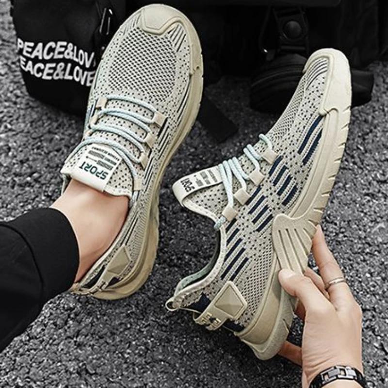 Fashion Man Casual Sneaker Summer Trend 2024 Mesh Shoes For Men Original Deals Comfortable Sale On Clearance 2024 New Arrivals 39