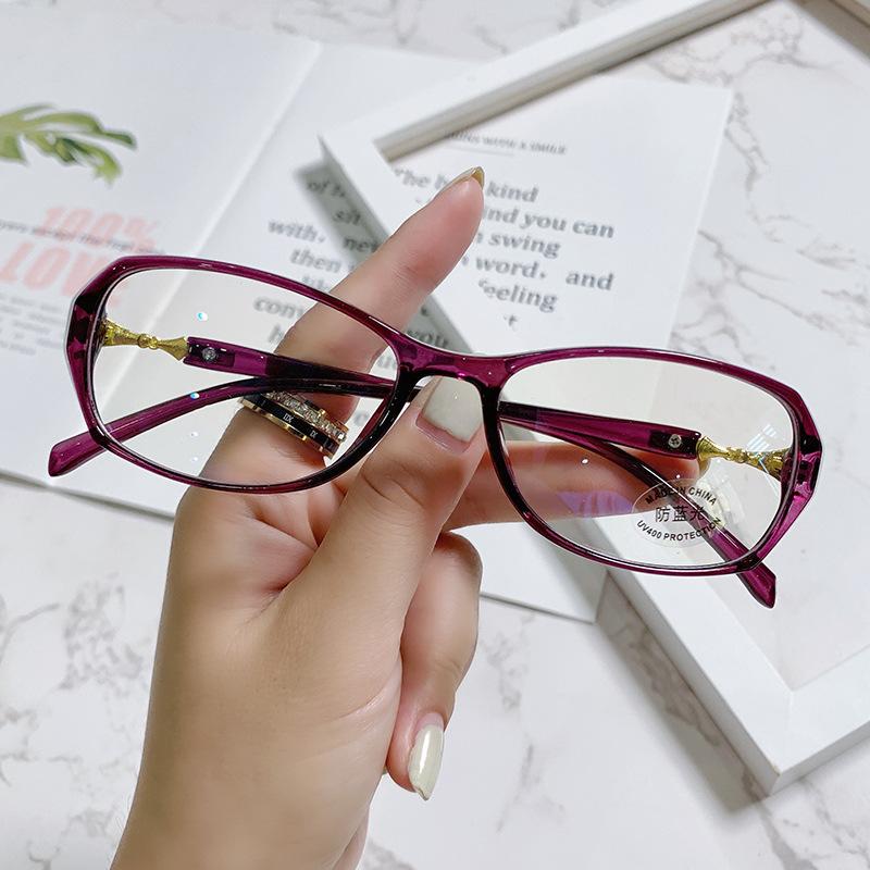 Женские очки для чтения с защитой от синего света, оправа Jelly Fashin Polygon, компьютерные очки для пресбиопии Googles от +1,0 до +4,0