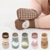 Baby Non Slip Socks For Girls Boys Cotton Cartoon Short Tube Infant Girls Toddler Sock Newborn Accessories Home Floor Socks Summer