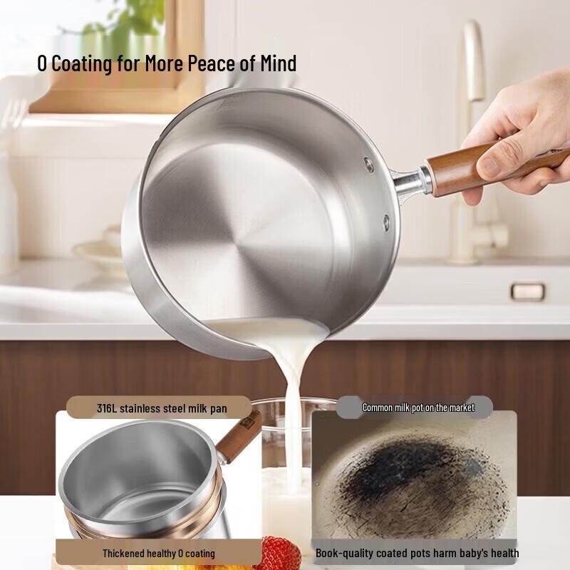 KOBACH 16cm 316L Stainless Steel Saucepan