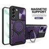 Для Samsung S24Fe S24Ultra S24Plus S24 S23Fe S23Ultra S23Plus S23 S22Ultra S22Plus S22 Крышка объектива камеры Магнитное кольцо Чехол для телефона
