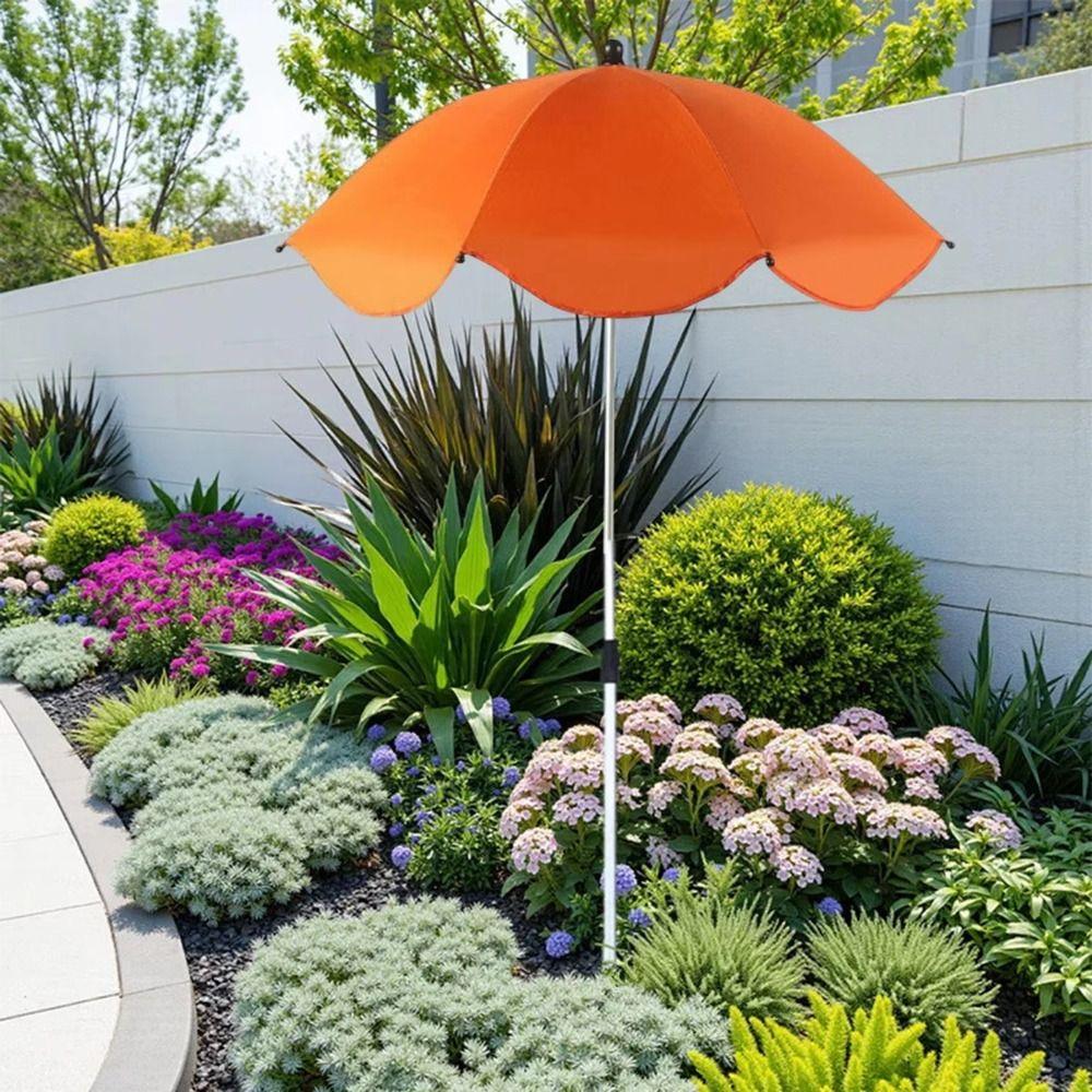 Telescopic Pole Plant Umbrella 65cm Size Garden Shade Cover Plant Shade Umbrella Garden Use