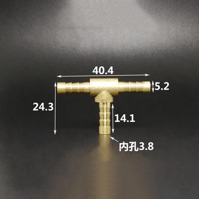 4mm 5mm Straight Y-Shaped Splitter Tee Elbow Coupling Brass Connector Water Gas Oil