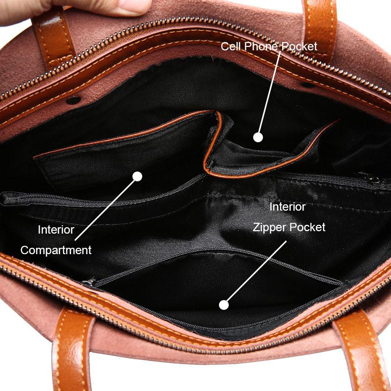 DIENQI Real Genuine Leather Women Shoulder Bags Large Female Office Retro Bag Ladies Hand Big Bags for women Sale