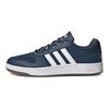 adidas Neo Hoops 2.0 Кроссовки унисекс с круглым носком, на шнуровке, низкие, из синтетической кожи, в стиле ретро, для баскетбола, сине-белые FY8631