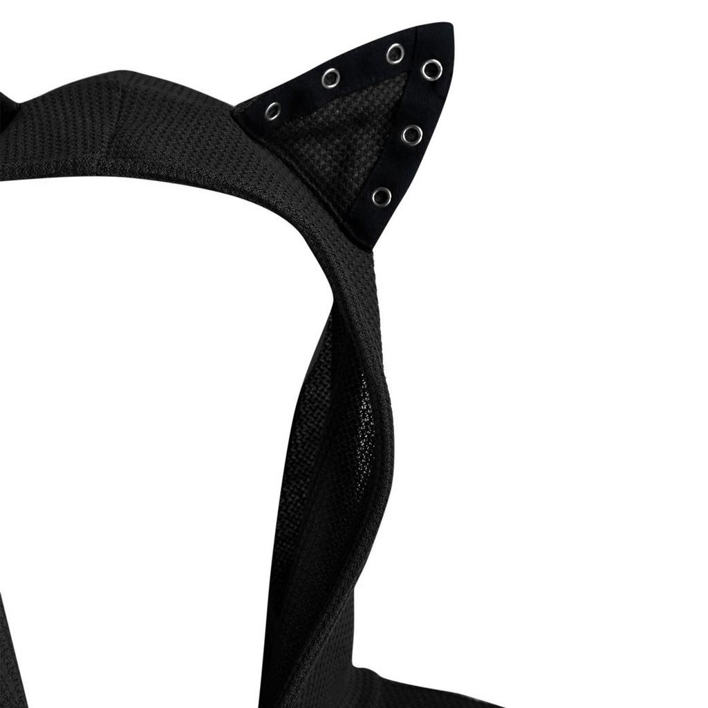 Womens Cat Ears Hooded Plus Size Vintage Cloak High Low Sweater Blouse Tops