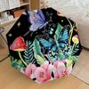1pc Butterfly Garden Fantasy Night Umbrella with Plastic Handle,Suitable for All Seasons Home Travel Outdoor UmbrellaDD413