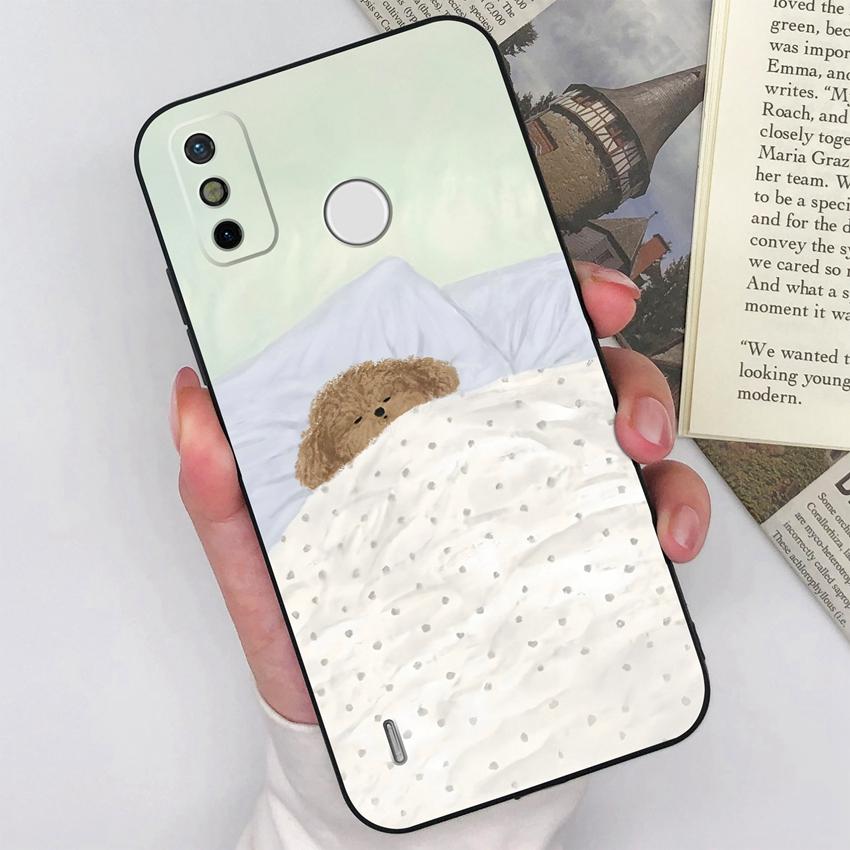 Для Tecno Spark GO 2023 2022 2021 2020 2 3 Camon 12 15 Air Pro Pop 7 Чехол для телефона Милые мультяшные животные Матовые силиконовые задние крышки Для Tecno Накладка