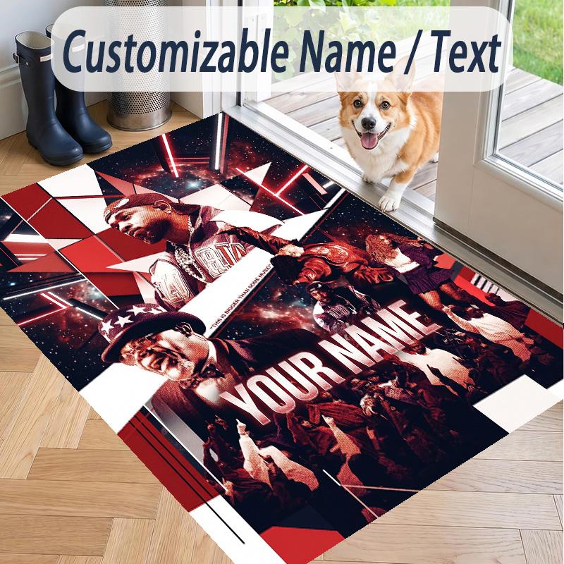 Custom Text Kendrick Lamar Pattern Floor Rug Soft Indoor Carpet Mat Living Room Bedroom