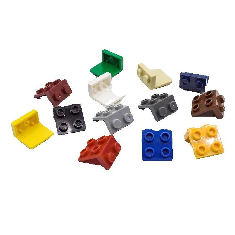 Нетоксичные 10 шт. 44728 Кронштейн 1x2-2x2 Строительные блоки Moc 2+4 Прямоугольные детали Совместимые с Кирпичиками Детские Конструкторы