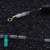 90pcs(10 групп) Аксессуары для удилищ Поплавочный стопор Поплавок Рыболовные принадлежности Резиновая бобовая бусина высокая концентричность прозрачный