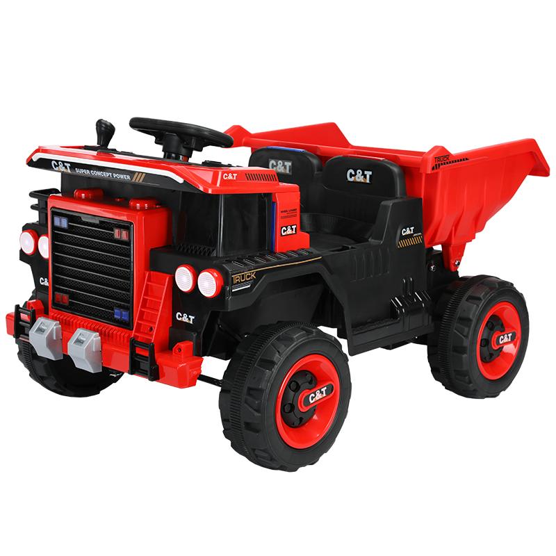 Детская электрическая четырехколесная игрушечная коляска для бездорожья с дистанционным управлением, двойным приводом и музыкальной светодиодной подсветкой Bluetooth