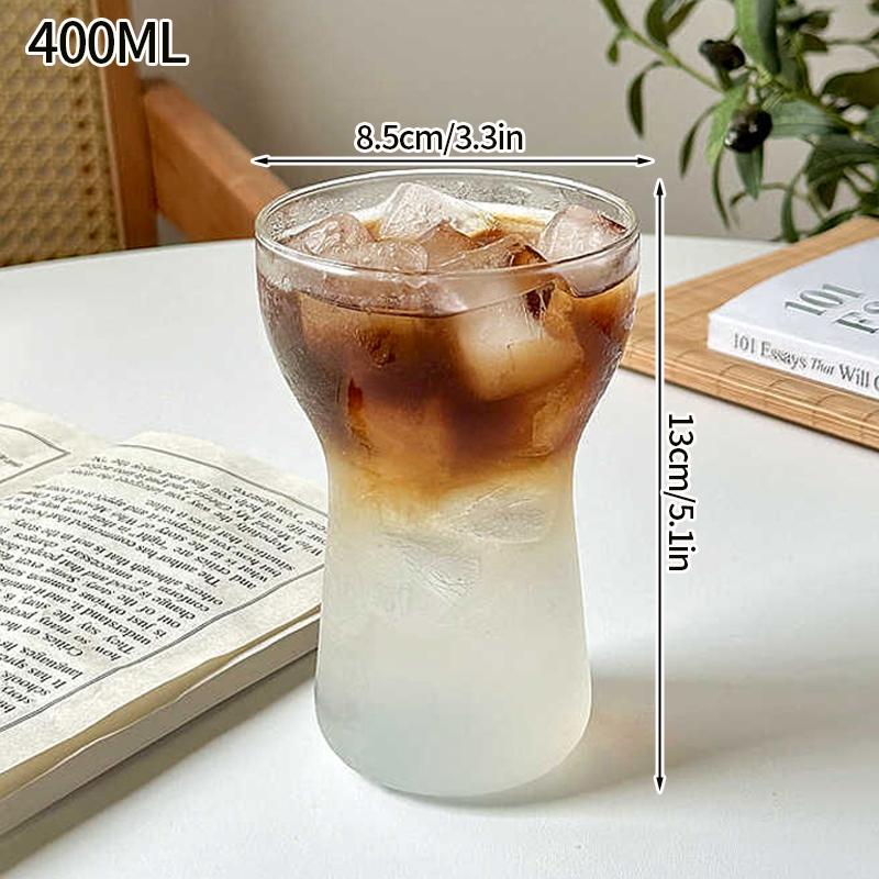 Glass Drinkware Latte Coffee Glass Cold Coffee Cup Iced Juice Milk Water Bottle Aesthetic Cup Wine Cocktail Glass Vaso De Vidrio