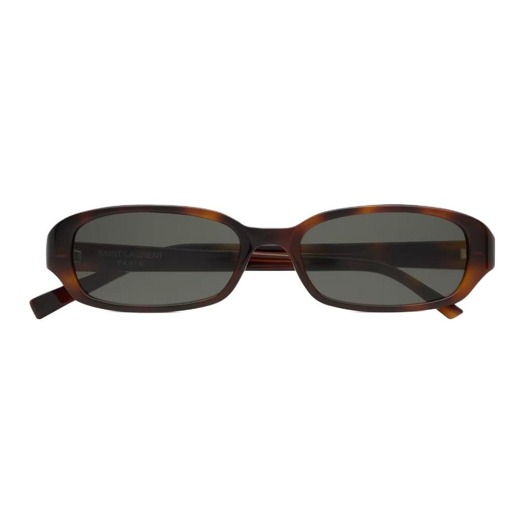 Saint Laurent Logo Acetate Rectangular Sunglasses Unisex sunglasses Tortoise 862864Y99562359