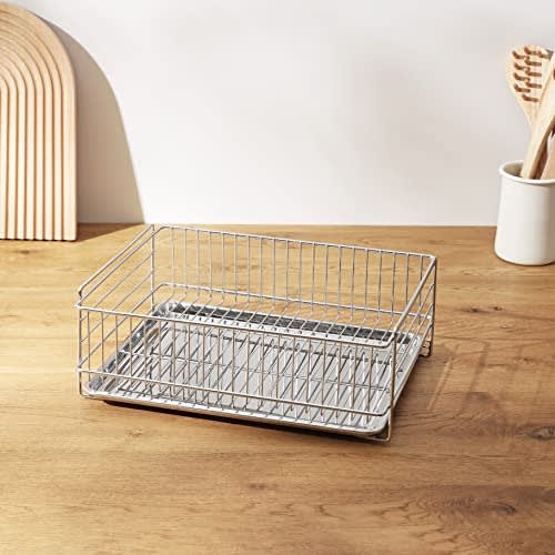PEARL METAL Stainless Steel Draining Basket, At Aqua, HB-3936, Silver, Standard
