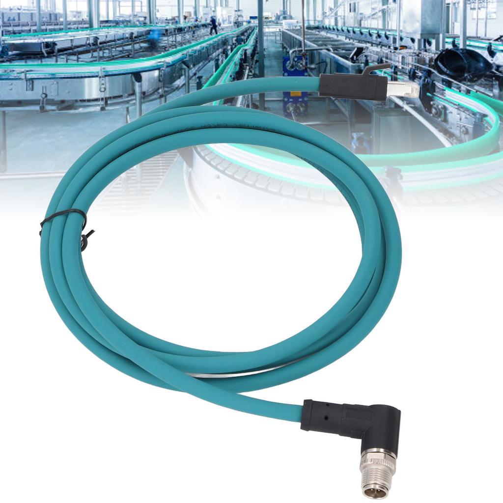 Кабель Ethernet CAT6A M12 8-контактный разъем X Code на RJ45 Male экранированный шнур IP67 водонепроницаемый 2 метра W