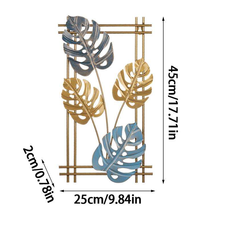 1 шт. Металлическое настенное искусство, золотой классический стиль, современный металлический лист, настенный декор для гостиной, минималистский